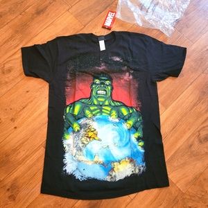 Vintage Marvel Mad Engine The Hulk Whole World In His Hands Sz. L NWT Deadstock